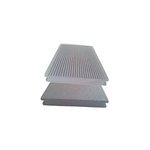 Lame terrasse composite greendeck wpc pleine gris clair l. 260 x l. 14 cm