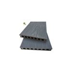 Lame de terrasse composite gris coexprotect ; l. 260 x 15 cm