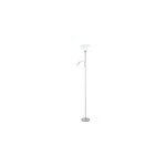 Lampadaire 2 ampoules e27 e14 ip20 gris