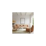 Lampadaire bois et lin beige h. 130cm e27 40w ip20 seynave, alto