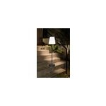 Lampadaire d'extrieur led solaire et rechargeable rgb lola slim blanc h. 120cm ip65 newgarden