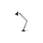 Lampadaire harchies goodhome e27 noir mat