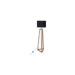 Lampadaire honore corep e27 ip20 60w bois fonc noir