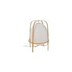 Lampe  poser akemi ip20 e27 40w h. 40 x 30 cm papier japonais, bambou, blanc corep