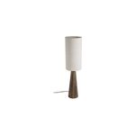 Lampe  poser en bois et lin h. 70cm e27 40w seynave, sanchez