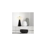 Lampe  poser crescent mtal noir mat et verre h. 35, 3cm ip20 e14 brilliant