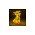 Lampe dcorative 3d light  ; roi lion simba  ; jaune sans fil l. 11 x h. 17, 5 cm paladone