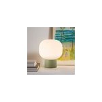 Lampe � poser en m�tal vert kaki et verre 17 x h. 19, 6cm e14 20w , camille brilliant