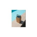 Lampe  poser solaire en bambou okinawa rechargeable, dimmable ip54 h. 31cm newgarden