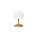 Lampe de table sans fil led int�gr�e dimmable 1. 2 w luny lumisky bois blanc mat l. 18 x h. 28 x p. 18 ...