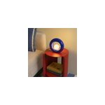 Lampe � poser en verre et c�ramique bleu h. 20 cm g9 3 w jumell pupo