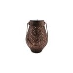 Lanterne solaire dcorative en mtal doty coloris cuivre h. 17cm lumisky
