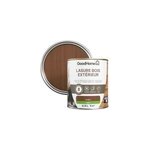 Lasure bois ext�rieur acajou satin 8 ans goodhome 750ml