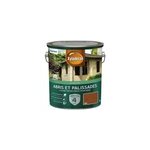 Lasure extrieure de protection pour abris et palissades en bois xyladecor mat 5l teak