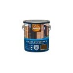Lasure protectrice acrylique volets et portails xyladecor satin 5l ch�ne fonc�