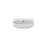 Lavabo en porcelaine vitrifie blanche l. 50 x h. 18 x p. 44 cm, ideal standard