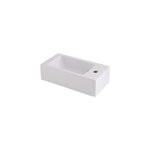 Lave - mains cramique blanc goodhome rioni 50 cm