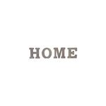 Lettres dcoratives bois  ; home ; l. 58 x h. 17, 5 cm