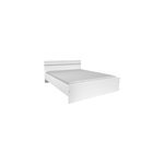 Lit double effet ch�ne blanc l. 145 x h. 75 x l. 194, 5 cm soluce