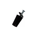 Lot de 2 butes rondes 40mm noir protecta pour volet roulant