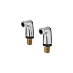 Lot de 2 colonnettes chrome goodhome
