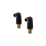 Lot de 2 colonnettes goodhome mle - mle coloris noir