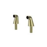Lot de 2 colonnettes mle mle h. 7 cm, dor bross, essebagno