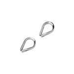 Lot de 2 cosses - coeur inox pour cble 6 mm