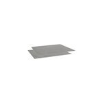 Lot de 2 plateaux en cramique gris fonc kedra 90 x 90 cm pour table de jardin