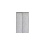 Porte de placard coulissante vendue par 2 d�cor b�ton gris clair 150 x 250 cm