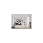Lot de 2 portes de placard coulissantes avec miroir optimum blanc 150 x 250 cm Lot de 2 portes de placard coulissantes avec miroir optimum blanc 150 x 250 cm
