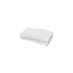 Lot 2 serviettes de toilette blanche koros 50 x 30 cm goodhome Lot 2 serviettes de toilette blanche koros 50 x 30 cm goodhome