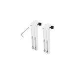 Lot de 2 supports blancs pour stores en pvc