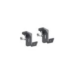 Lot de 2 supports de fixation l pour rail gris caraway innovo goodhome