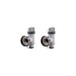Lot de 2 vannes d'arrt 38 mm intex
