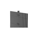 Lot 26 clips de fixation pour brise vue gris pvc