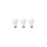 Lot 3 ampoules led a60 e27 1055lm 9. 5w = 75w �6cm diall blanc chaud