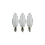 Lot 3 ampoules led flamme e14 470lm 4. 2w = 40w Ø3. 5cm diall blanc neutre Lot 3 ampoules led flamme e14 470lm 4. 2w = 40w Ø3. 5cm diall blanc neutre