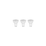 Lot 3 ampoules led spot rflecteur gu10 345lm 3. 6w = 50w 5cm diall blanc neutre dimmable