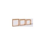 �tag�re murale cube fixy 5five p. 9 cm en bambou vendue par 3 pi�ces