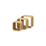 Lot de 3 tagres murales cubes modulables cusko form, bois effet chne