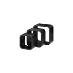 Etagres murales cubes modulables cusko form, noir, 3 pices