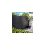 Lot de 3 lames � embo�ter en composite coextrud� anthracite neva klikstrom, l. 179. 1cm x h. 15. 7 cm ...