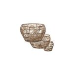 Lot de 3 paniers de rangement ronds rotin veronica coloris naturel Lot de 3 paniers de rangement ronds rotin veronica coloris naturel