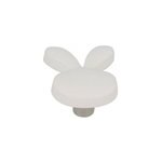 Lot 4 boutons de meuble pin blanc chrisligne l. 50 x l. 38 mm