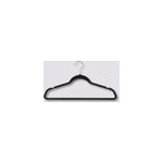Lot de 8 cintres pour vêtements en feutrine l. 45, 2 cm noir , 5five Lot de 8 cintres pour vêtements en feutrine l. 45, 2 cm noir , 5five