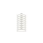 Lot de 9 cintres effet velours beige box & beyond