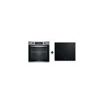 Lot plaque de cuisson vitrocramique et four chaleur tournante 72l beko bbie12300xd