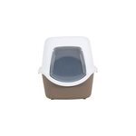 Maison de toilette avec tiroir amovible clever taupe