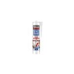 Mastic silicone transparent salle de bain saine s�chage express 280 ml rubson